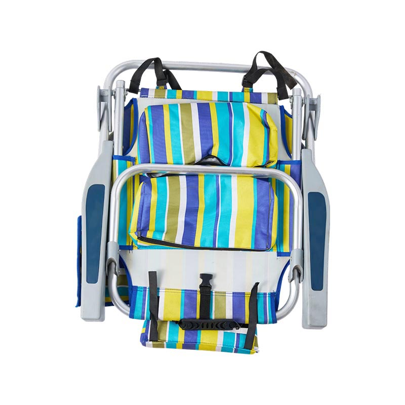 Silla reclinable portátil con reposacabezas