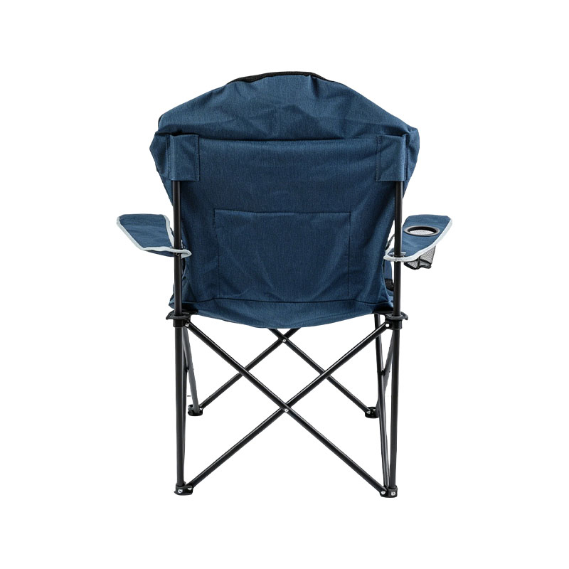 Silla de camping plegable con reposabrazos