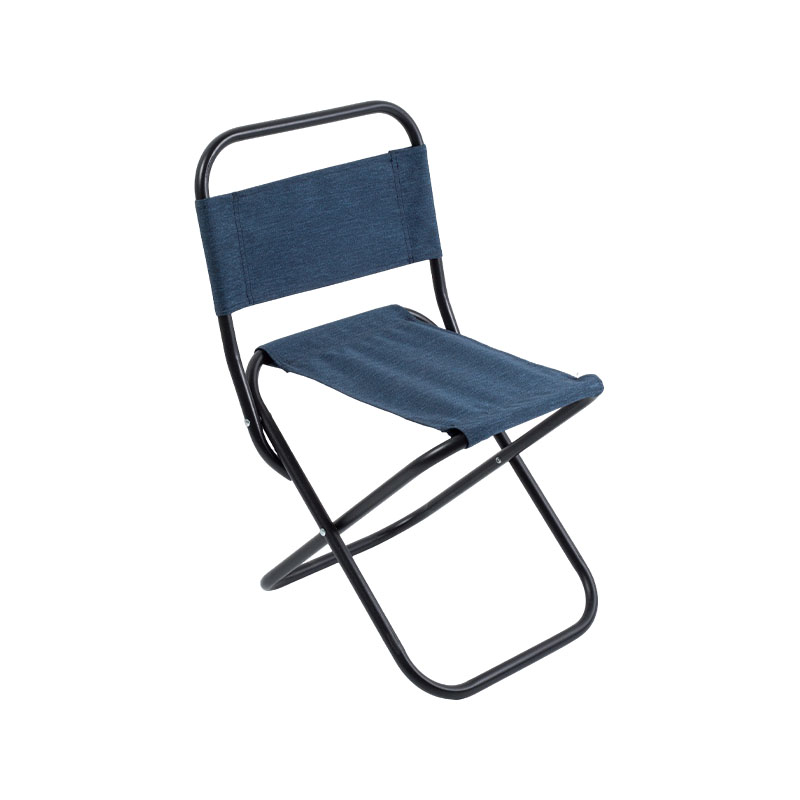 Silla de camping compacta plegable con respaldo
