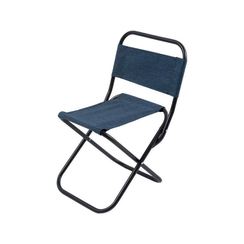 Silla de camping compacta plegable con respaldo