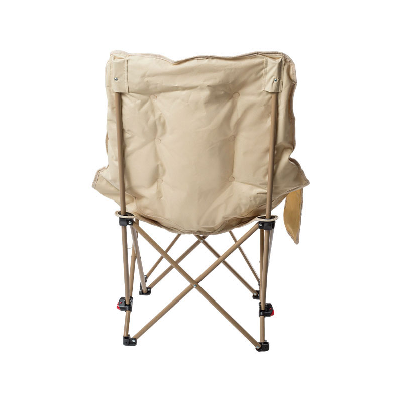 Silla de camping plegable 2 en 1 con reposapiés desmontable