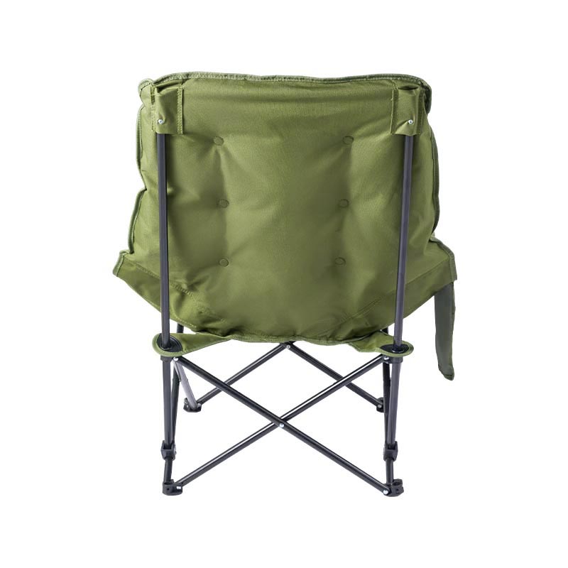 Silla de luna alta acolchada con bolsillo lateral