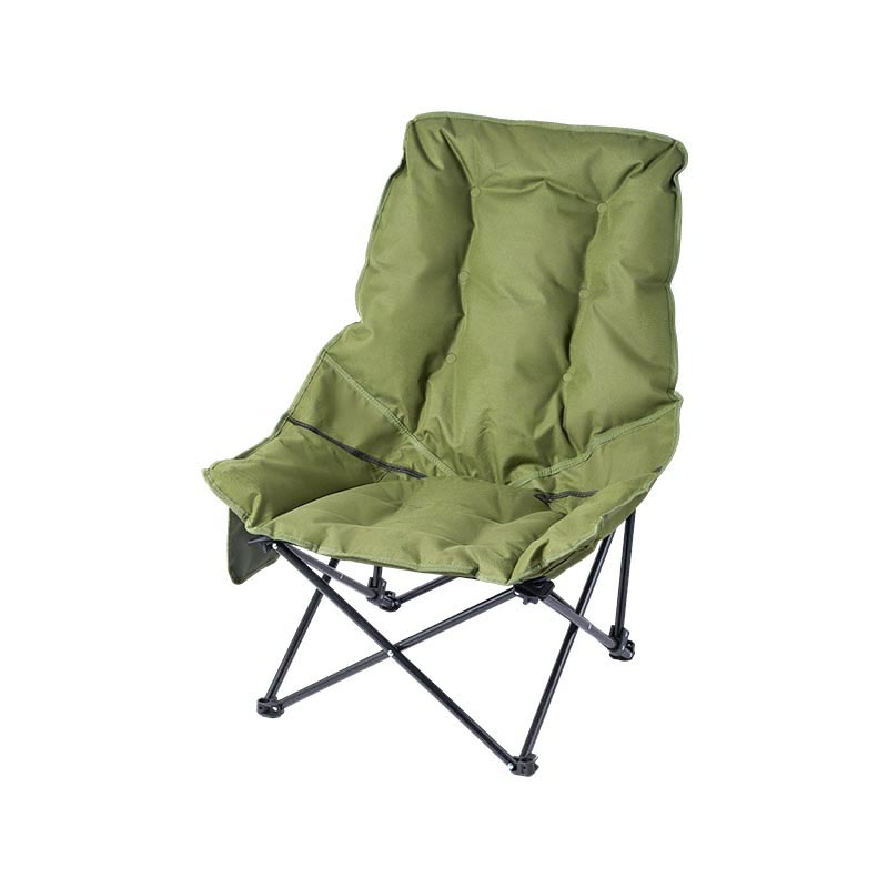 Silla de luna alta acolchada con bolsillo lateral