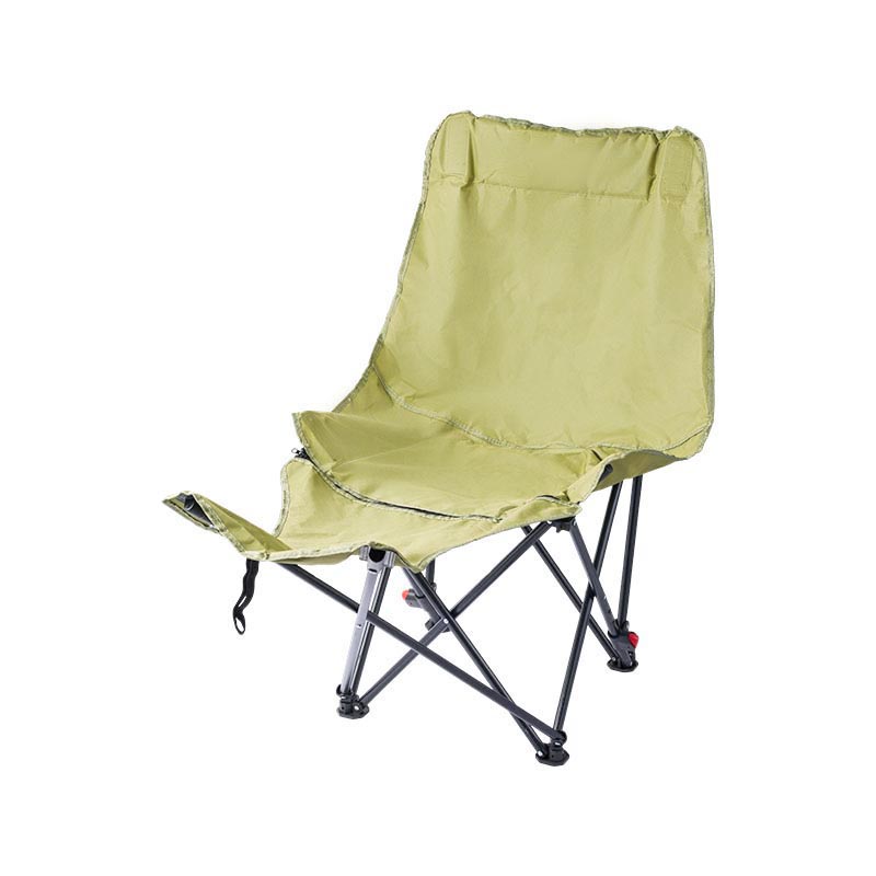 Silla plegable para exterior con arrastre de piernas