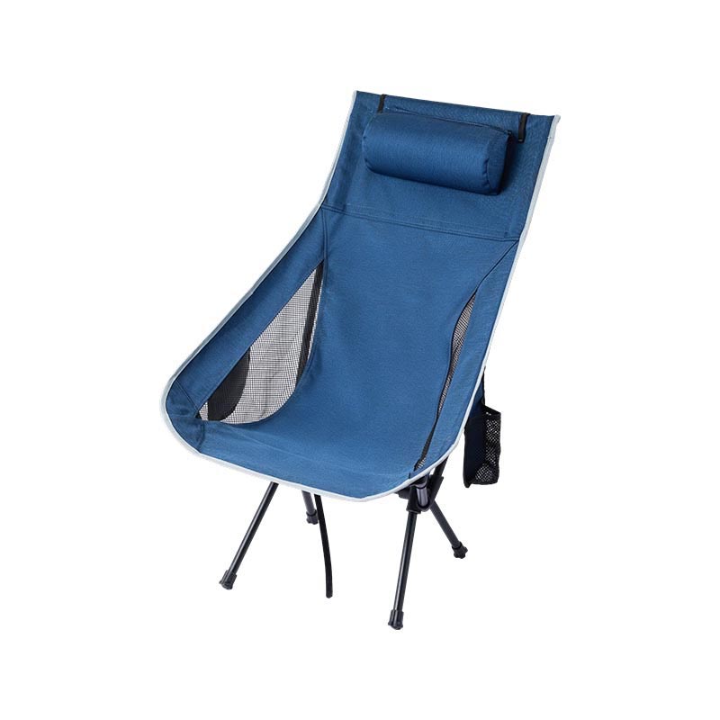 Silla plegable ultraligera con respaldo alto