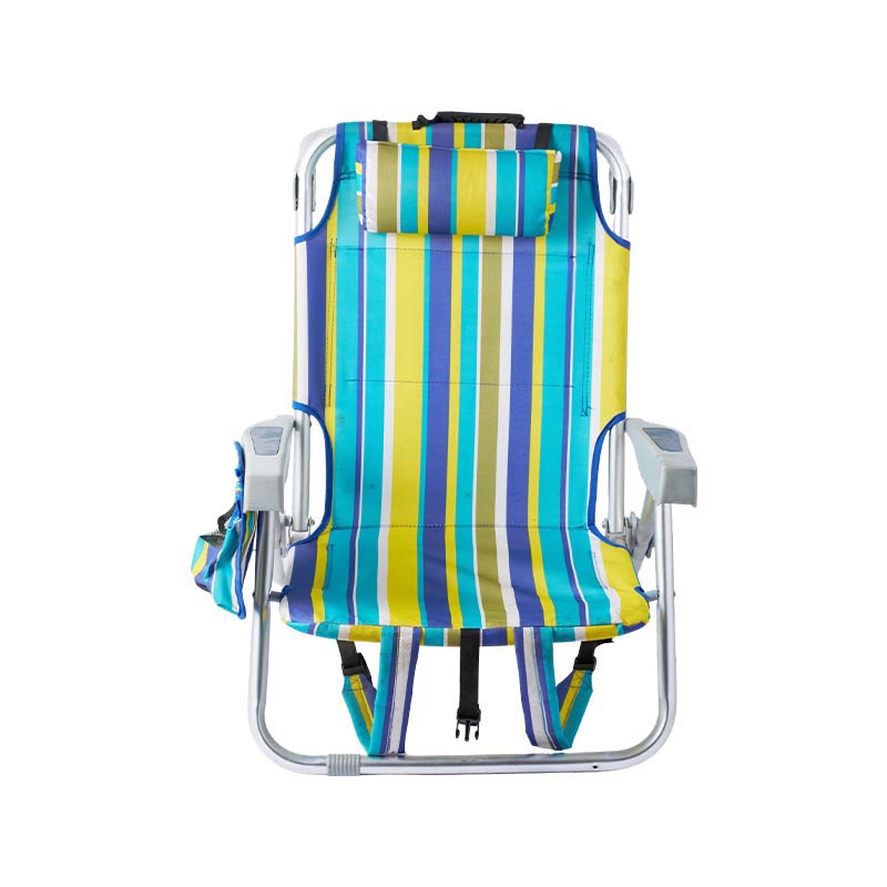 Silla reclinable portátil con reposacabezas