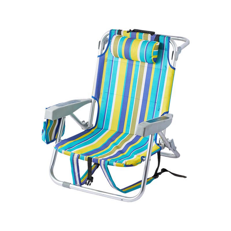 Silla reclinable portátil con reposacabezas